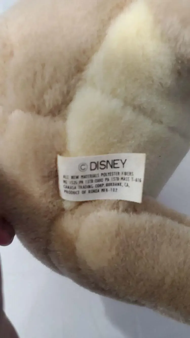 Vintage Disney The Rescuers Down Under Jake the Kangaroo Plush Toy